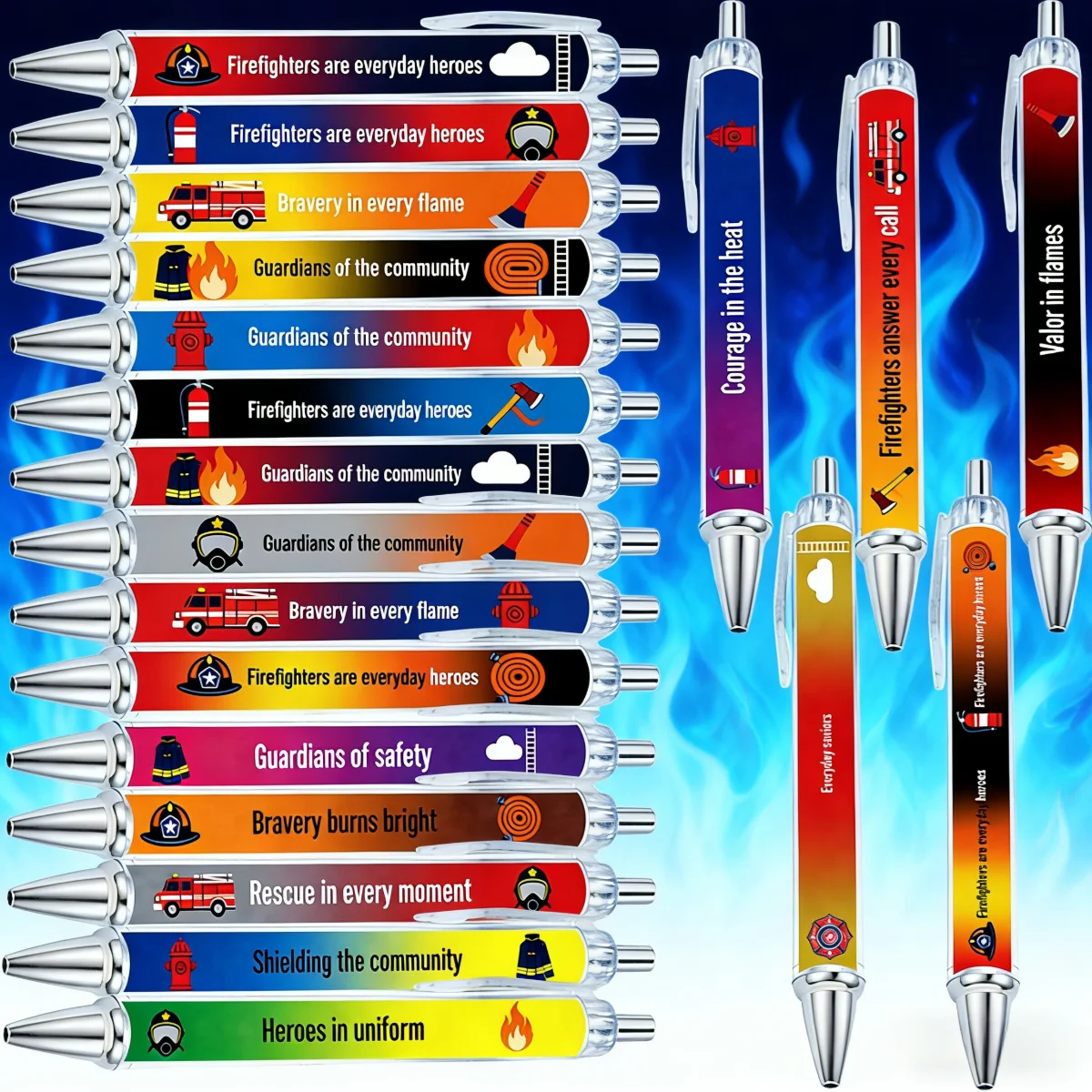 

10 шт./20 шт. шариковых ручек на тему пожарных, специальные канцелярские ручки для школьных мероприятий на тему пожарной безопасности
