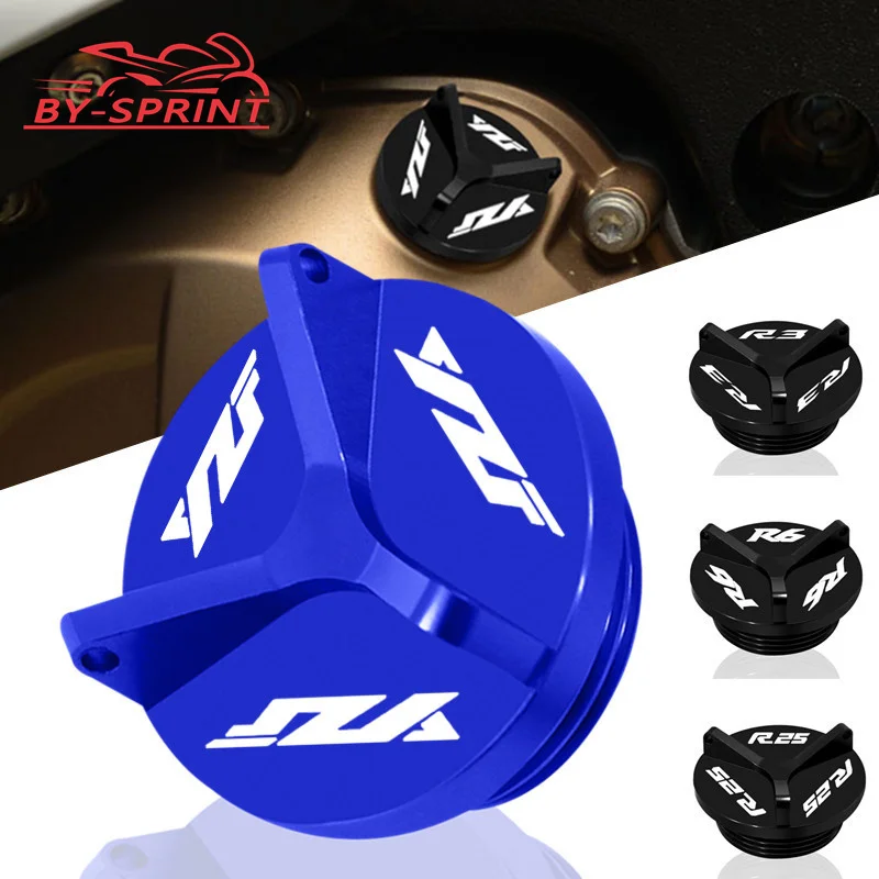 

YZF Motorcycle CNC Auminum Engine Oil Cap Bolt Screw Filler Cover For Yamaha YZF R1 R1M YZF-R6 YZFR3 R25 2015-2021 2020