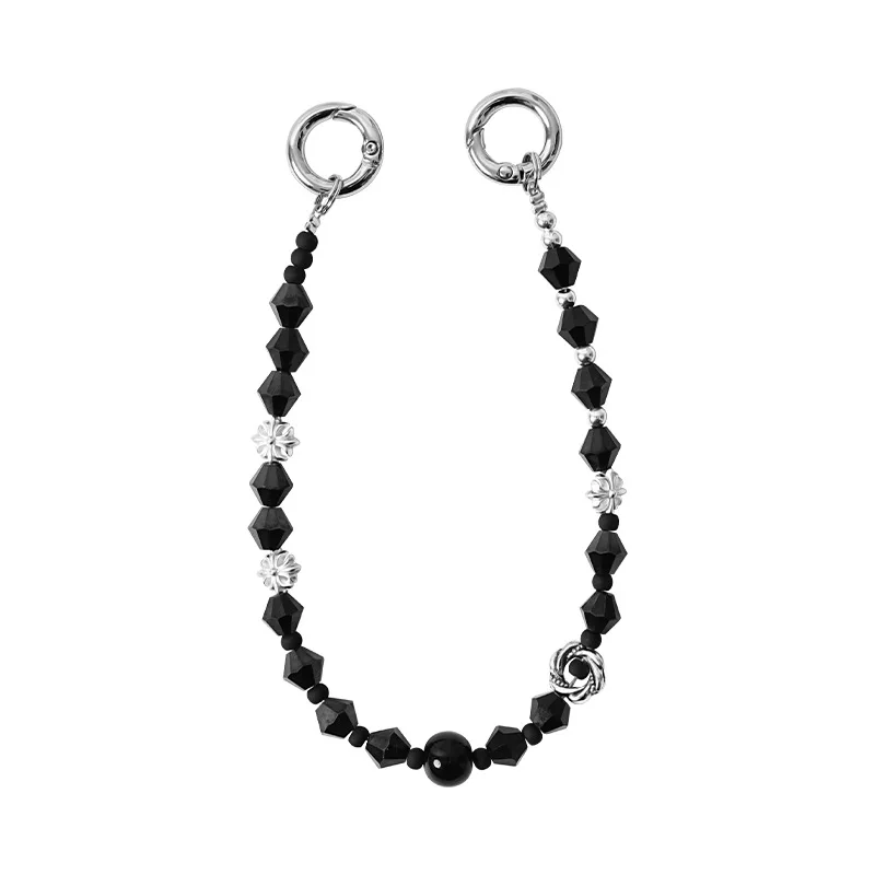 

Popular DIY mobile phone chain, handcrafted beaded high-end pendant wristband, short style