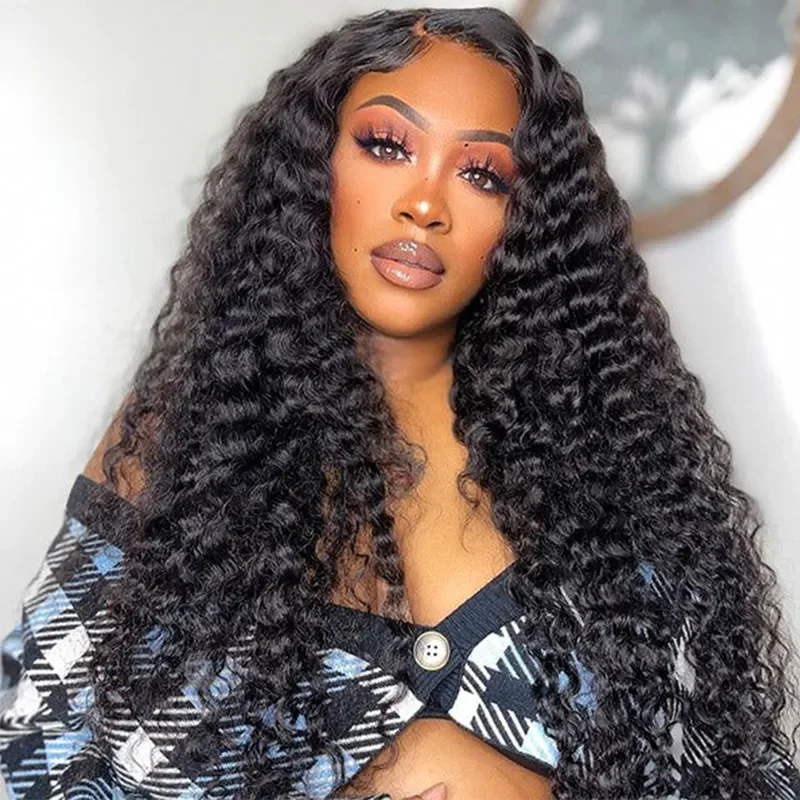 13x6 13x4 5×5 4×4 6×6Lace Front Human Hair Wig 200% 250%Remy Curl  Glueless Wig Human Hair For Women image 2