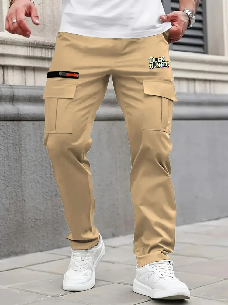 

Мужские брюки карго, спортивные штаны, длинные брюки для активного отдыха, повседневные брюки, весна-осень, с множеством карманов, прочные рабочие брюки для мужчин
