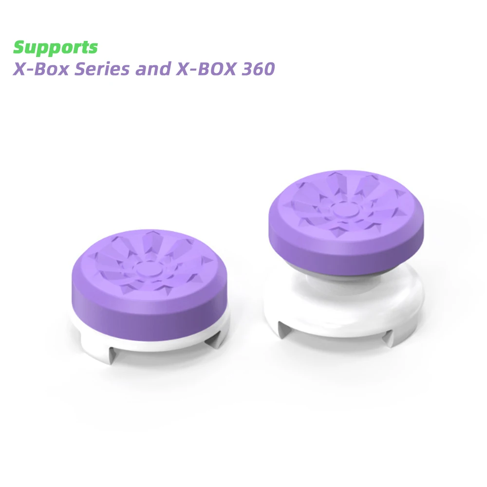 غطاء عصا التحكم عالية الارتفاع من سلسلة Xbox S، غطاء عصا التحكم التنافسي عالي الارتفاع Xbox 360، مادة السيليكون، مجموعة من قطعتين #4