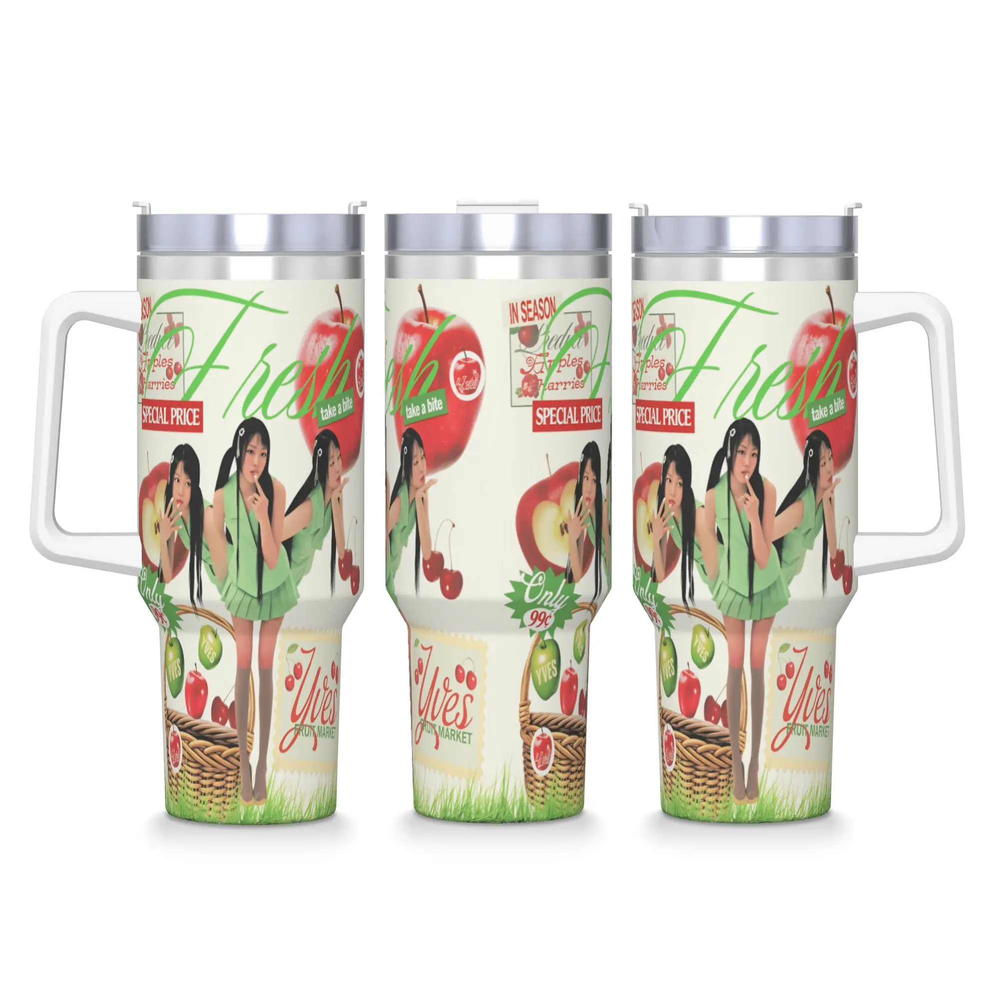 Stainless Steel Tumbler Y-Yves Loop's Album Coffee Mug  Insulated Cold Drink Mugs Cup Beach Graphic Water Bottle