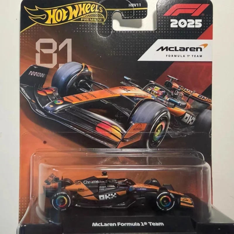 New Stock Hot Wheels Premium F1 Racing Car Gold Label Limited Edition 2025 New Hrv11 Mclaren Mercedes Diecast Collection Toy Car - view 6
