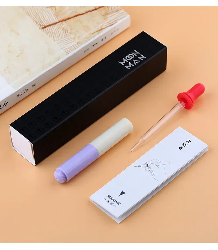 Cute Majohn Wancai Mini Resin Fountain Pen Transparent Starry Sky Fountain Pen Macaron Pocket Ink Pen Writing Office Gift Set