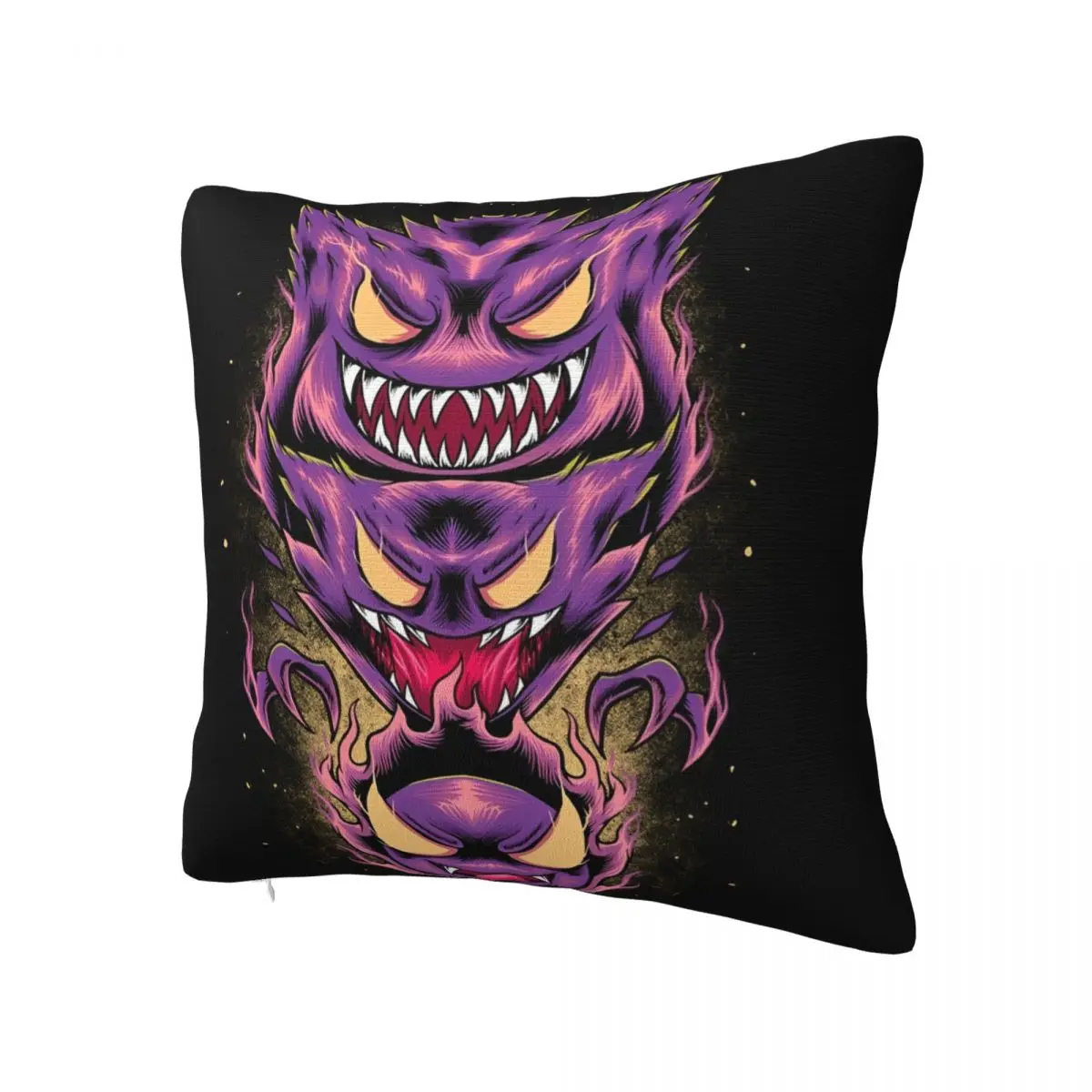 Pillow Cover Pokemon Gengar Japanese Anime Graphic Cushion Cover Morden Pillow Case For Sofa Car Home Decor Pillowcases