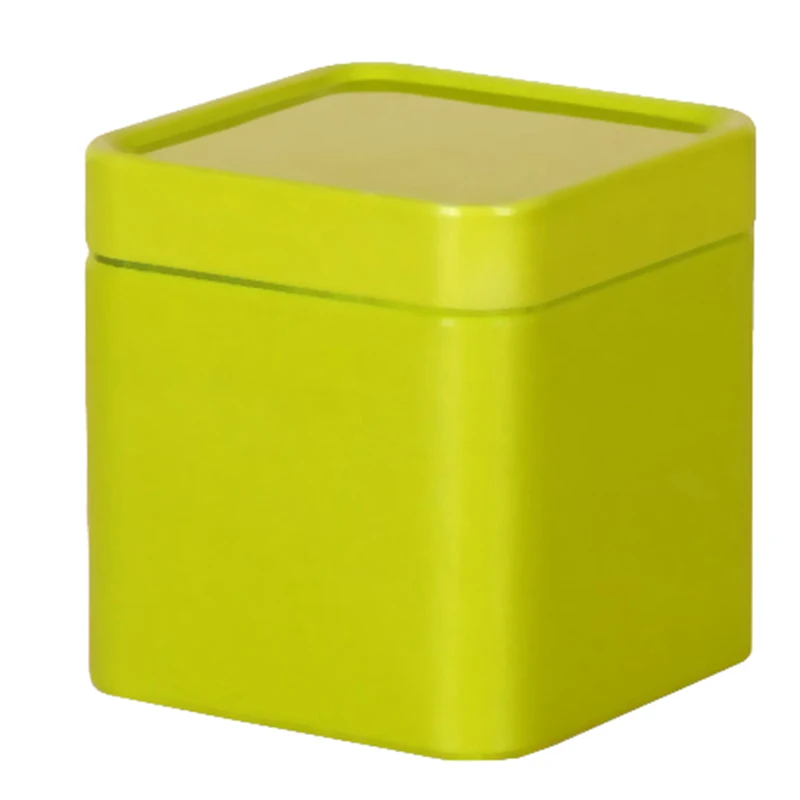 Sealed Black Tea Green Tea Packaging Box Flower Tea Cans Square Candy Cans Portable Household Storage Boxes