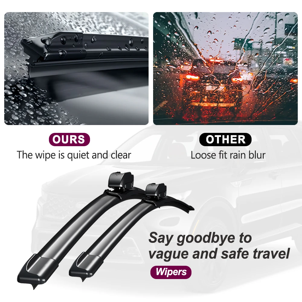 Upgrade Your Wiper System 2PCS Premium All-Season Blades For Haval Jolion 2021-2025 Long-Lasting Clear Vision Guaranteed
