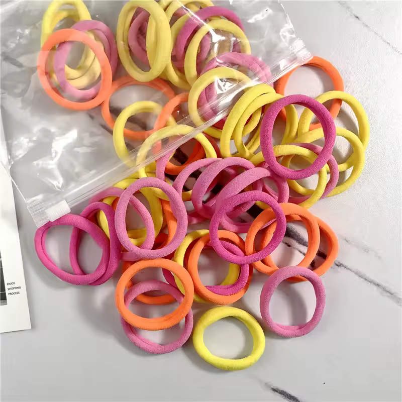 20/50PCS/Set Hair Bands for Women Girl Basic Hair Rubber Ties Ropes 4cm Simple Elastic Headband Hair Accessories Ponytail Holder - Image 25