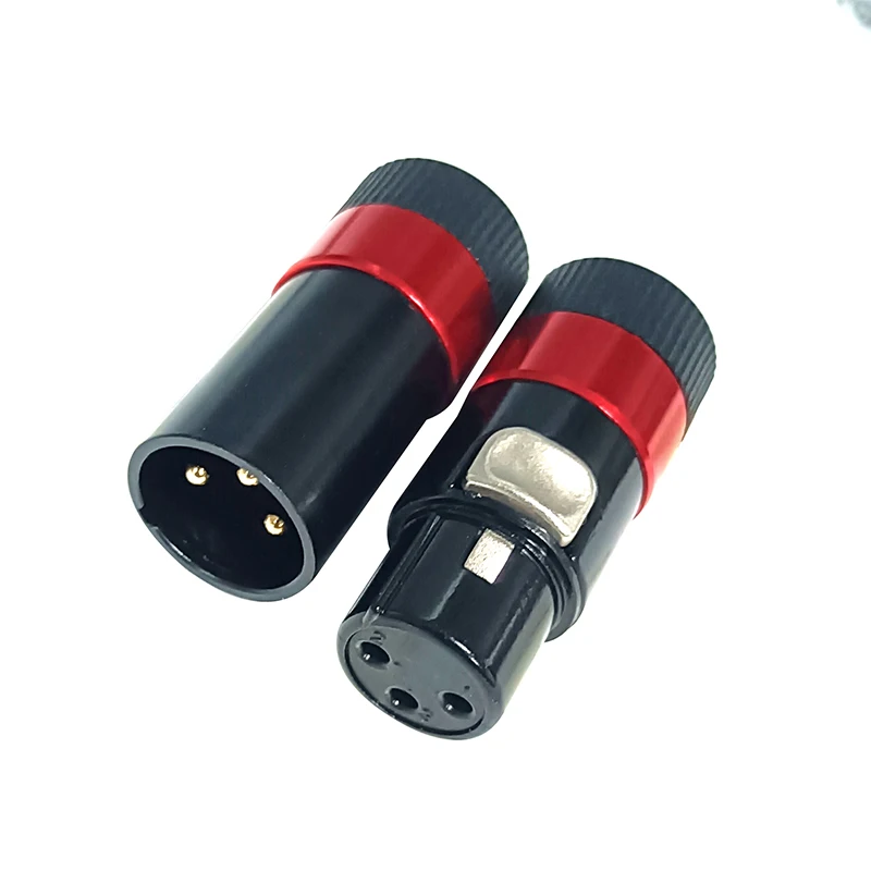 180 Rotateable Right Angle Low Profile XLR Audio Plug Connector