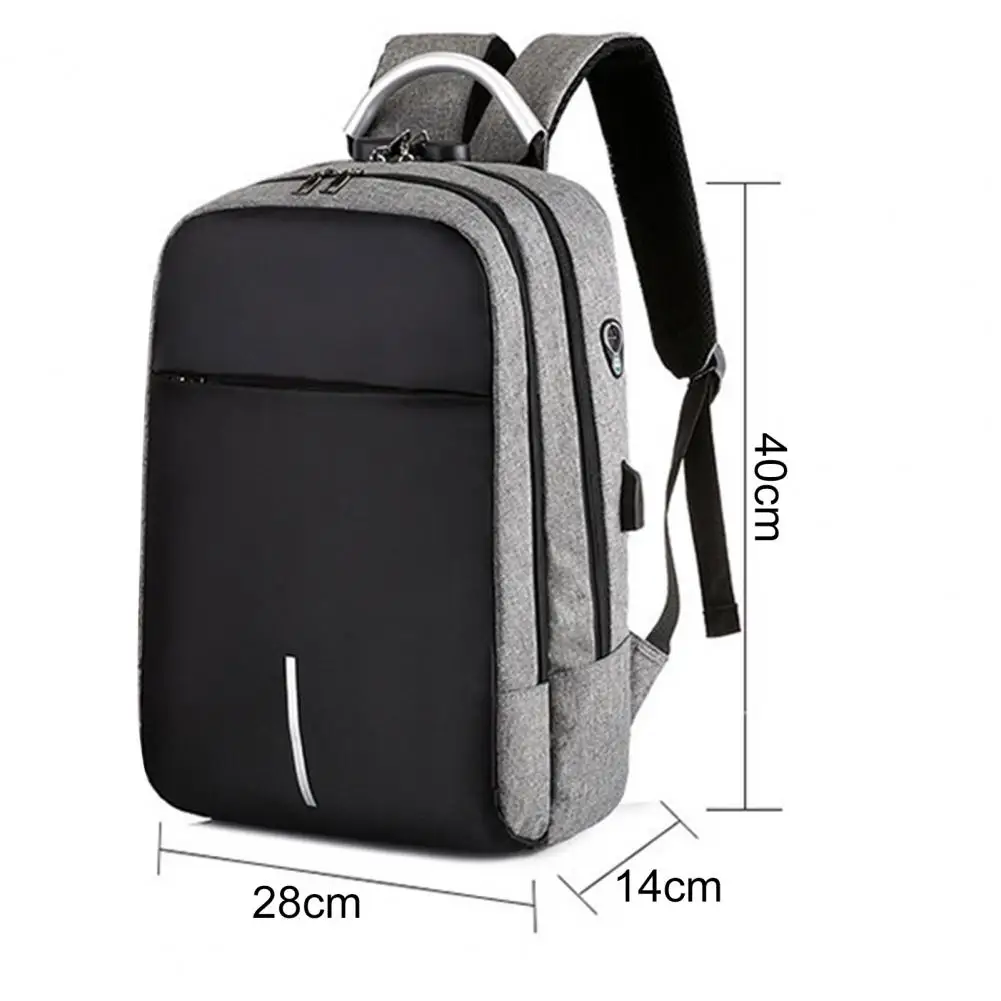 Computer Backpack Zipper Male Female Travel Laptop Backpack Waterproof Multi-pockets Laptop Backpack Traveling Supplies