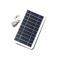 2W 5V 400MA Solar Panel USB Charging Controller For Outdoor Emergency Phone MP3 PAD Battery Charge Portable Power Bank