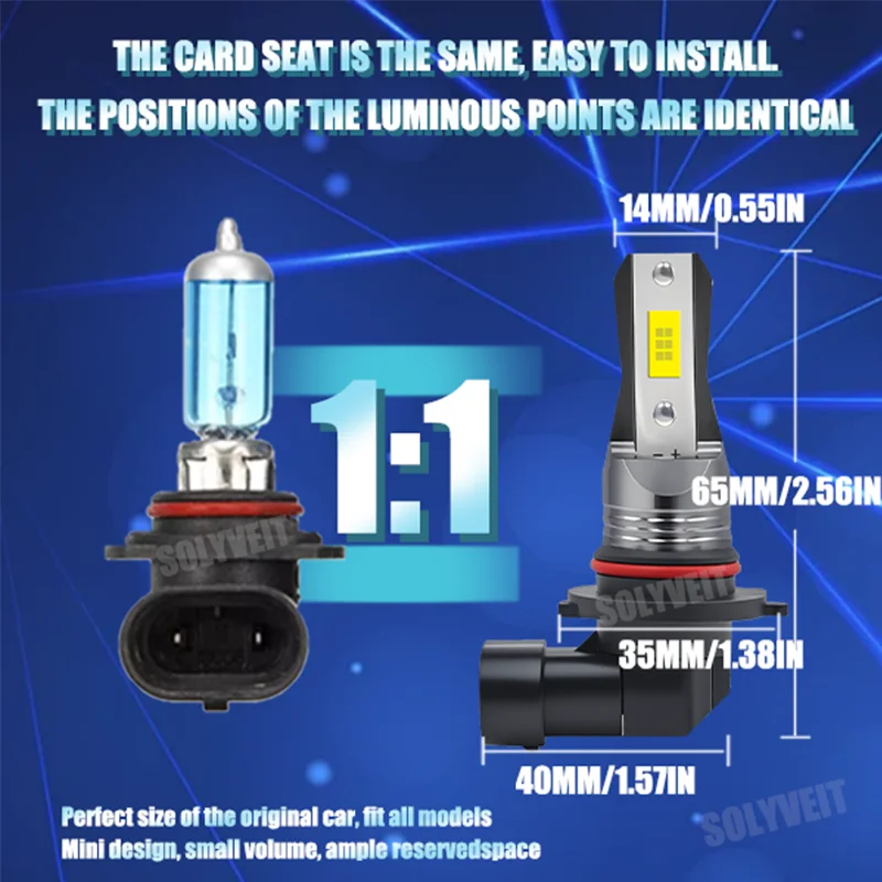 Kit de feux antibrouillard LED 9005 9006 9145 pour voiture, taille halogène authentique pour un ajustement garanti, compatible avec Ford Explorer 2002 2003 2004 2005