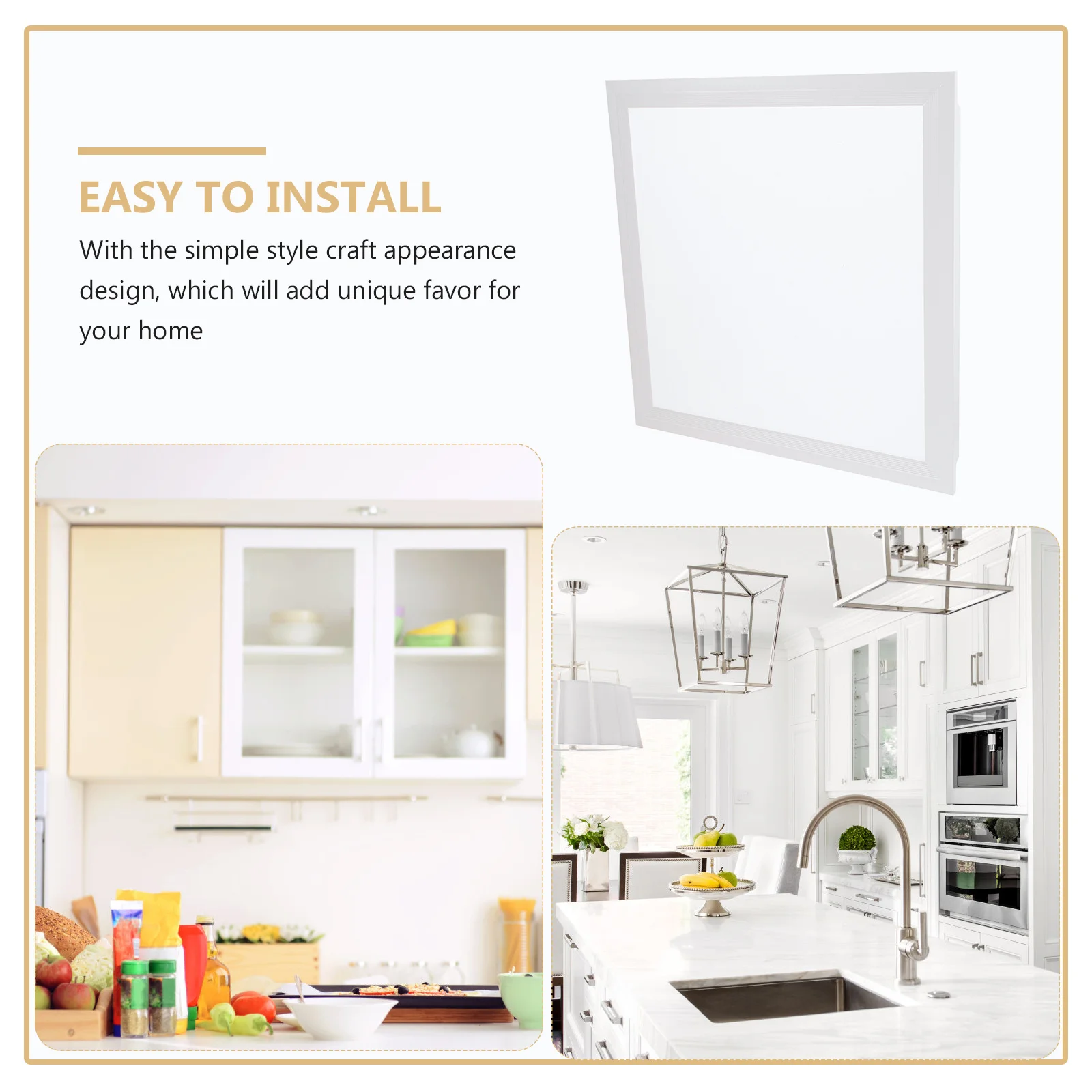 

1pc Integrated Ceiling Cover Square Recessed Aluminum Gusset Lampshade Frosted Transmitting Panel Office Classroom Decoration