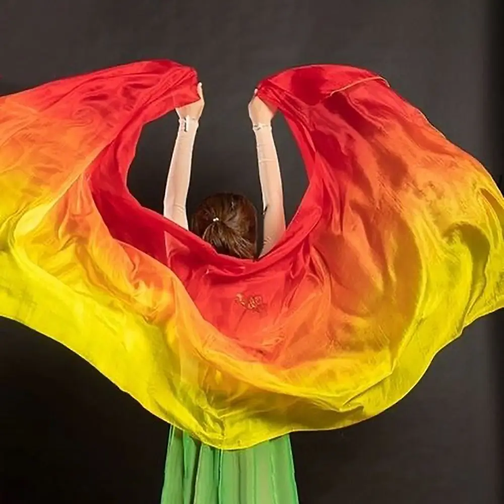 200cm x 80cm wydajność taniec jednolity kolor lekka tekstura welon szale damskie szalik akcesoria do kostiumów welony do tańca brzucha