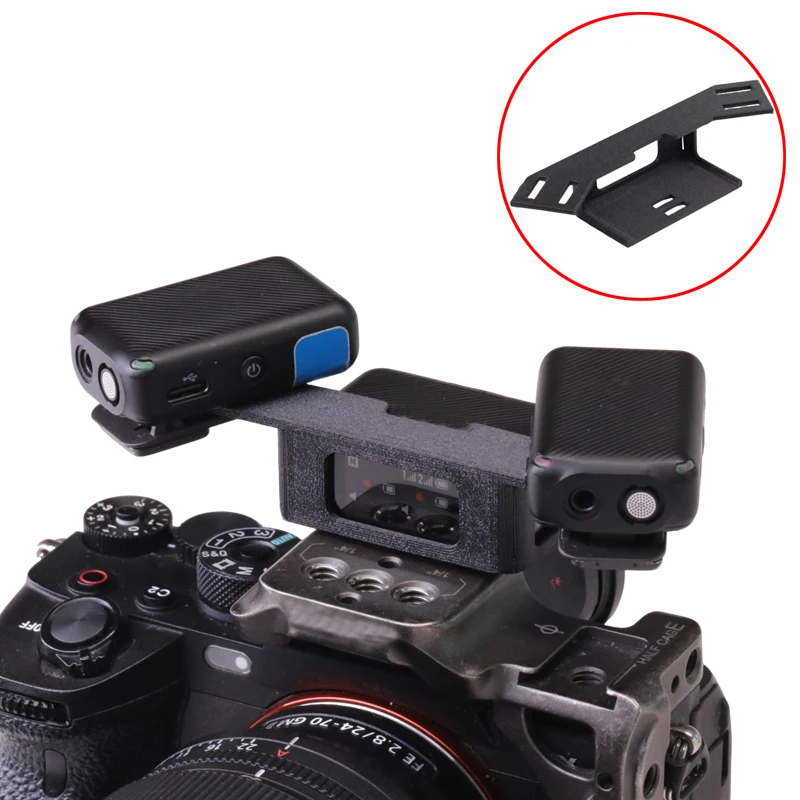1PCS For DJI Mic1/Mic2 Microphone Model Stereo Kit Mounting Bracket No-Disassembly Direct Clamp Assembly Rack Upgrades Accessori