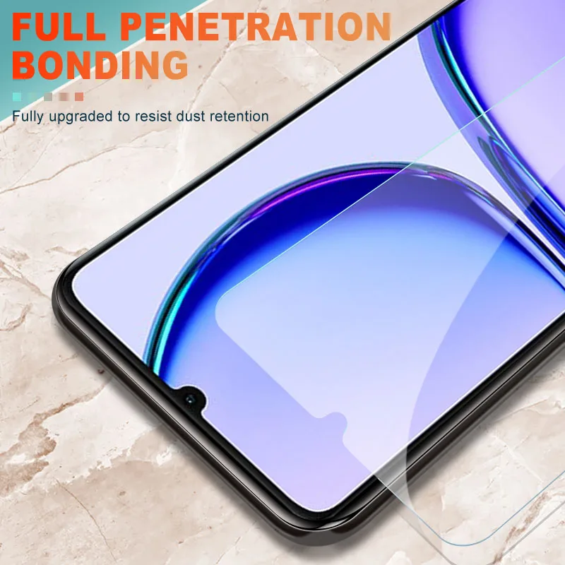 For Realme C20 C21 C25 C30 C31 C33 C35 C51 C53 C55 Tempered Glass Screen Protector For Realme C25s C30s Transparent glass Film