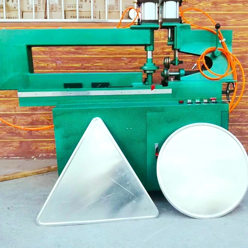 Traffic aluminum plate cutting round edge press machine, triangular reflective sign traffic sign edge press machine