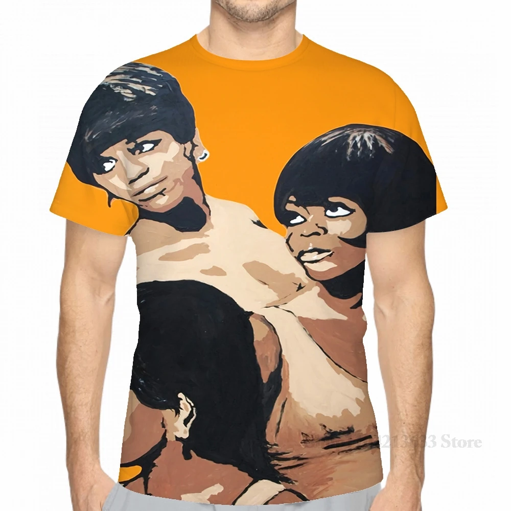 All over print Diana Ross & the Supremes men T-Shirt women fashion girl t shirt boy tops tees Short Sleeve tshirts