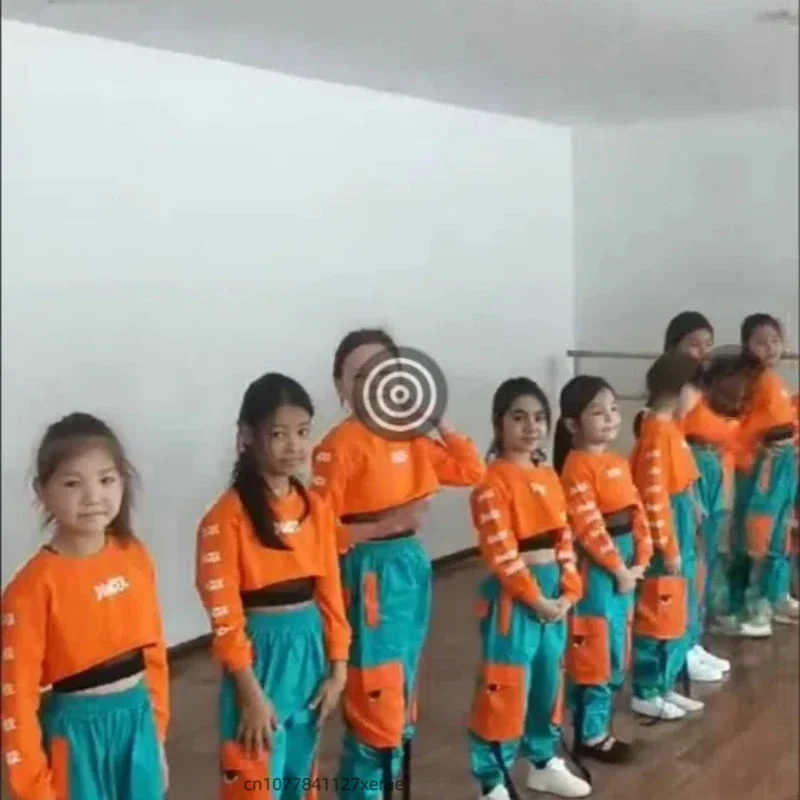 Nieuwe jazzdanskostuums voor meisjes, hiphop voor jongens en meisjes, streetdance, exposed navel runway stage performance-kostuums