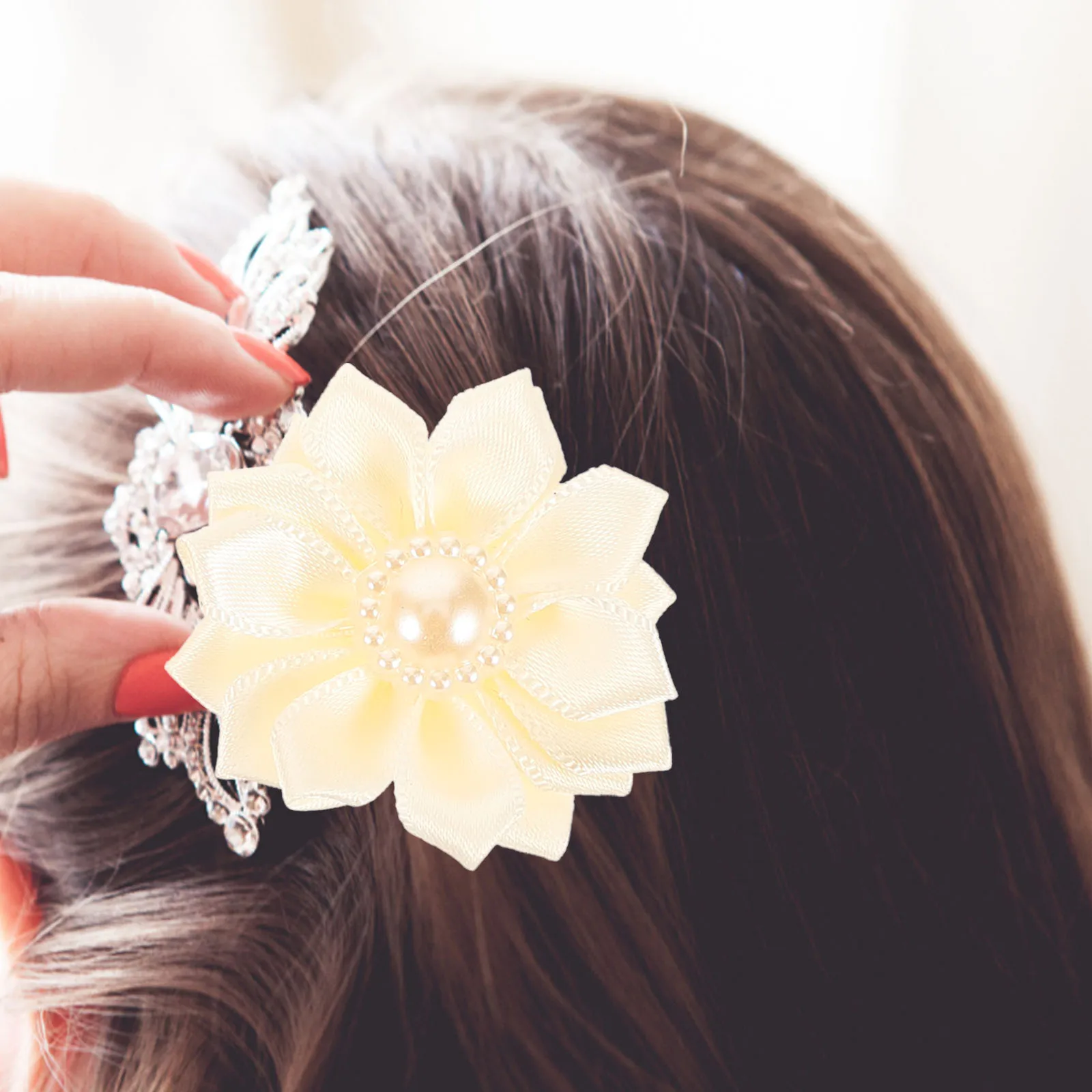 

20pcs Sunflower Hair Clips Floral Decor Charms Crafts Diy Accessories Dress Scarf Socks Decor Brooch Headdress Hairpin Charm