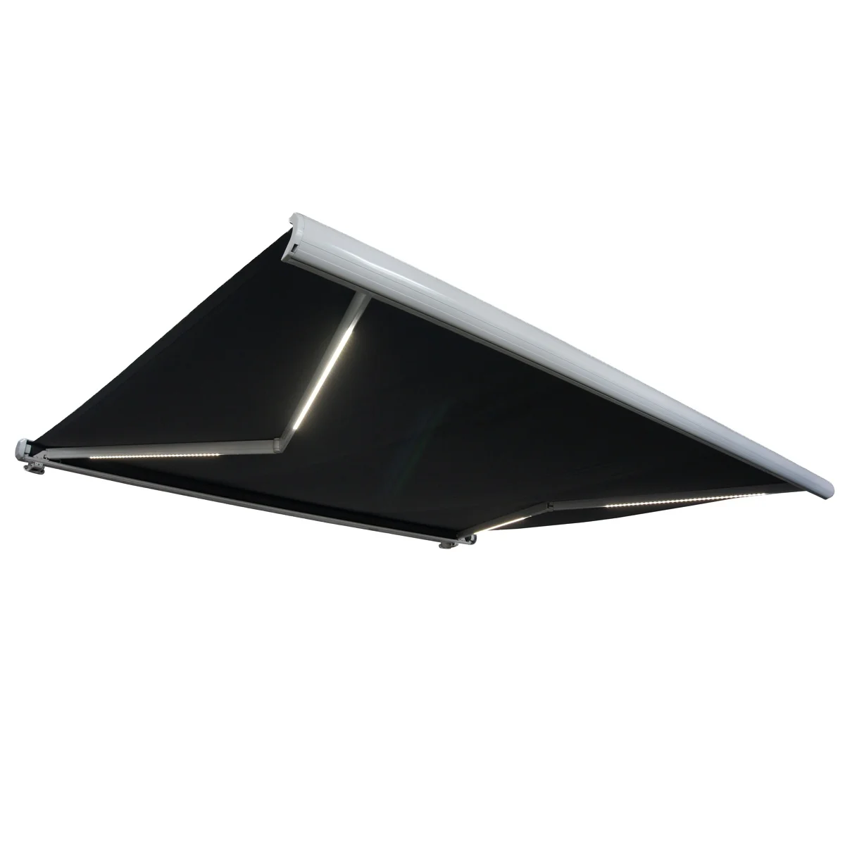 

Full Cassette Retractable Storefront Patio Awning with LED Lights