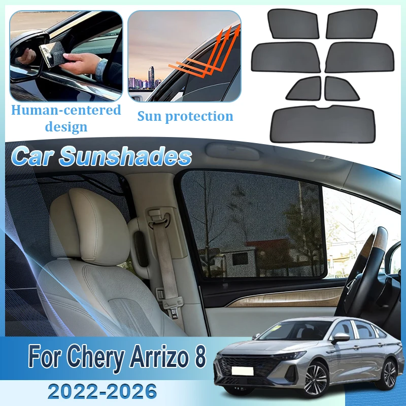 

For Chery Arrizo 8 2022 2023 2024 2025 2026 Windshield Window Visor Heat Insulation Mesh Sunshade UV Protection Car Accessories