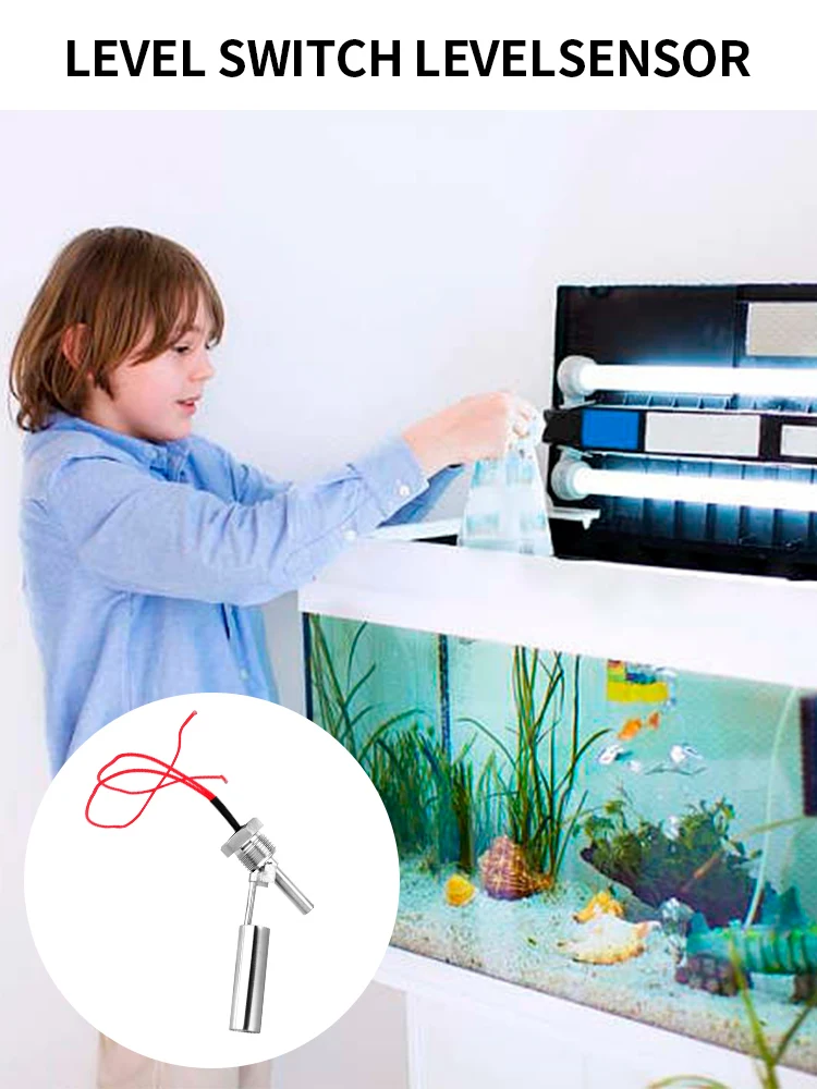 Sensor de nível líquido do interruptor de controle do flutuador da água do aço inoxidável 220v para a associação do tanque do aquário do interruptor da bomba de água