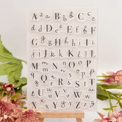 Letter Alphabet Transparent Silicone Clear Rubber Stamp Sheet Cling Scrapbooking DIY