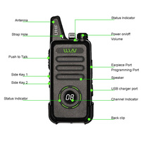 Walkie Talkie Mini WLN KD-C1plus UHF 400-470MHz Two-way Radio Portable Radio Transceiver 16 Channel VOX Slim FM Radios