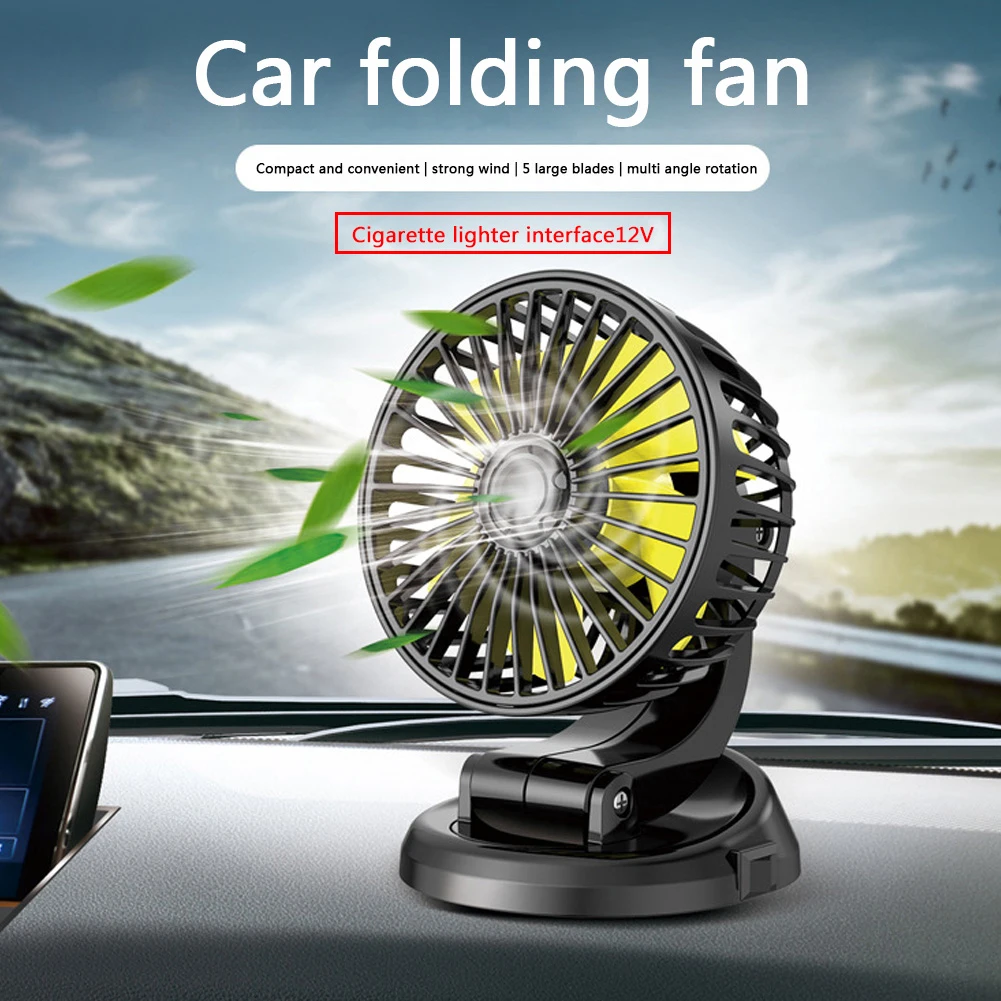 Mini Vehicle Cooling Device Adjustable 5/12/24V Car Air Cooler USB 2 Speed Automobile Vehicle Accessories