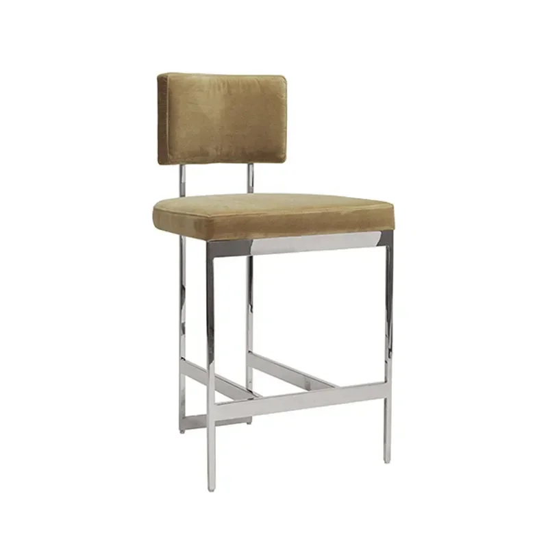 American modern light luxury ba r chair/counter ch air/bar/villa/light luxury ba r cha ir