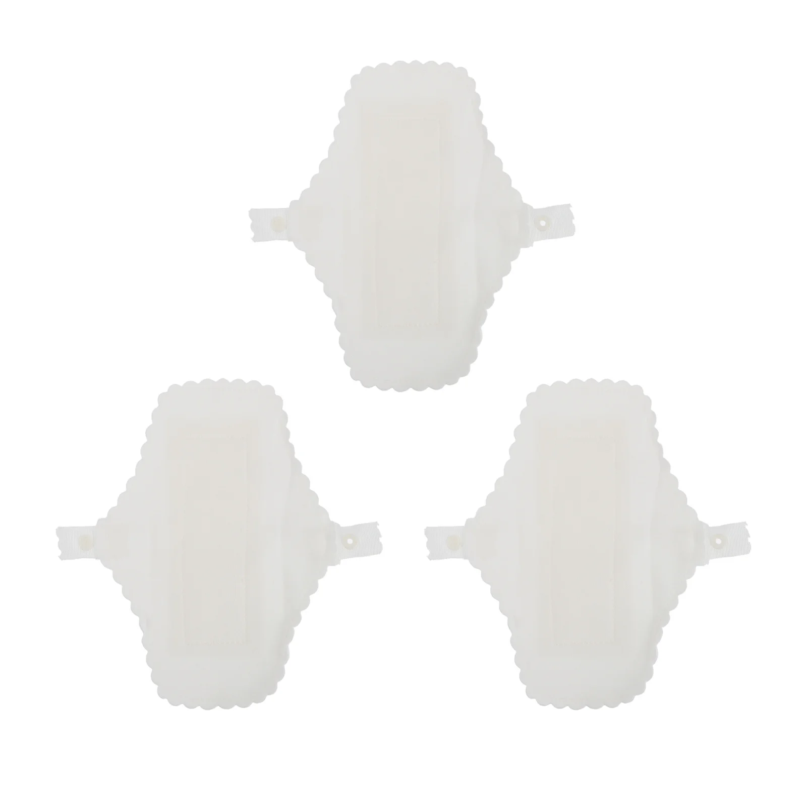 

3pcs Reusable Menstrual Pads Washable Cotton Sanitary Towels Soft Lace Edge Period Care For Women Puerpera Care