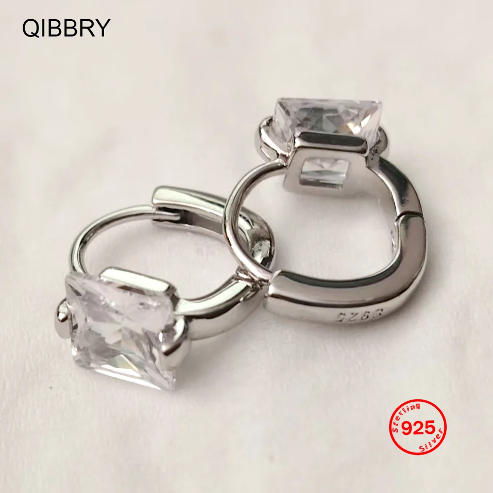 Inlaid Cubic Zirconia Earrings Woman Charm Jewelry Gift Fashion Stamp 925 Sterling Silver Earrings female 2026