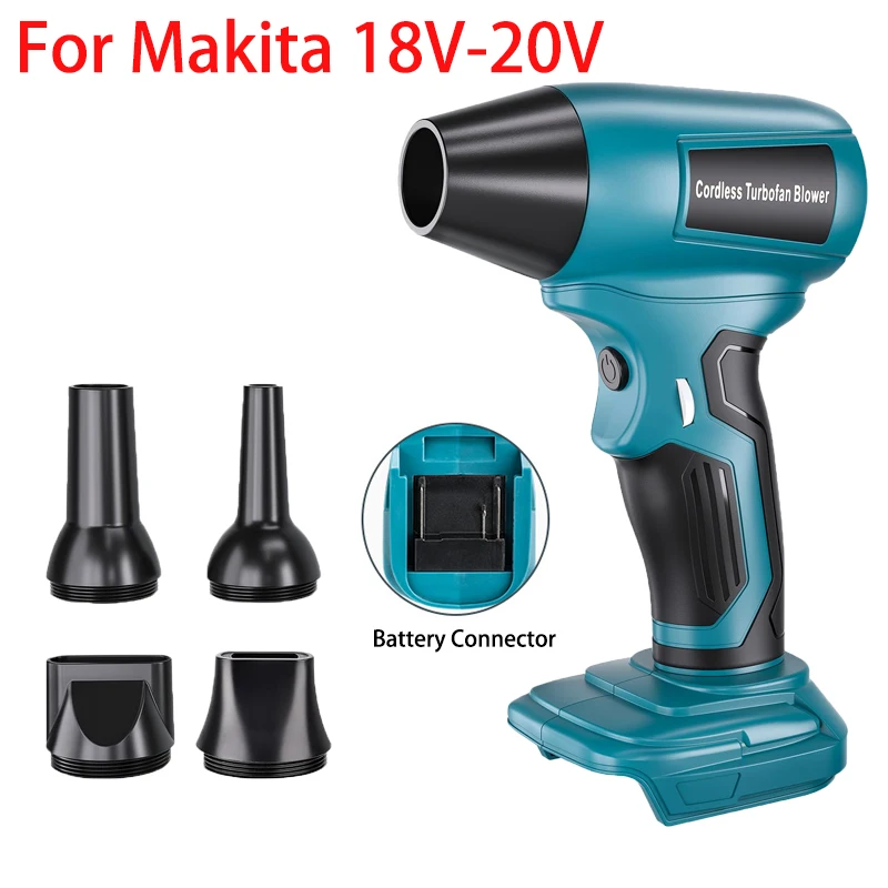 

For Leaves, Dust and Snow Power Tool Accessories Cordless Blower for Makita 18V Lithium-ion Batteries Brushless Violent Air Gun