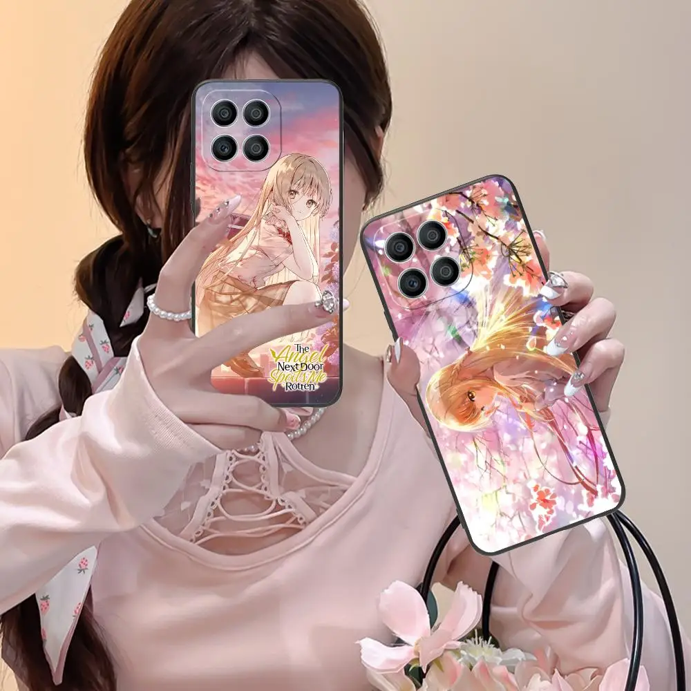 

Чехол для телефона Mahiru Shina Angel для Honor 90 80 70 60 50 30 20 10 9 8 7 Pro S SE Lite 5G, черный смартфон, красивые мобильные телефоны