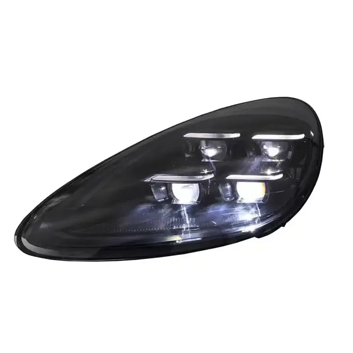 SJC Auto-Auto-Lichter, Scheinwerfer für Porsche Cayenne 2011–2017, Upgrade 2024, neue modifizierte Scheinwerfer, LED-Tagfahrlicht