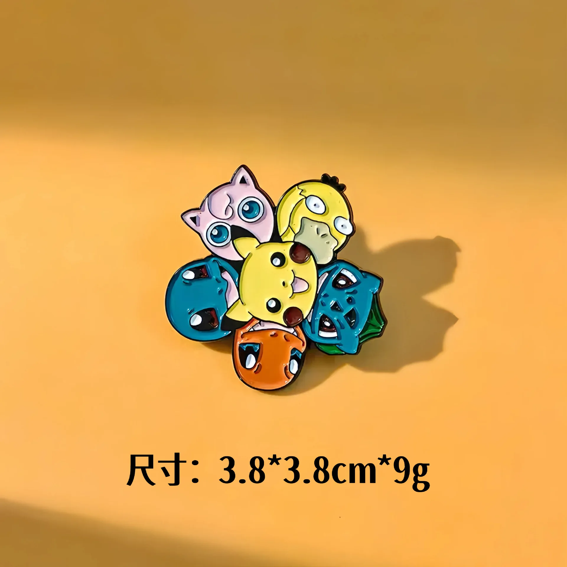 7Pcs Pokemon Pikachu Cloud Enamel Pin Brooches for Women Cartoon Badge on Backpack Hat Decoration Accessories Anime Jewelry Gift