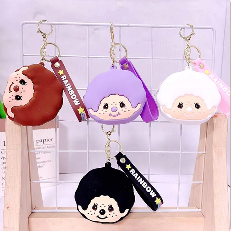 

Silicone cartoon for Monqiqi wallet coin headphone bag keychain schoolbag pendant