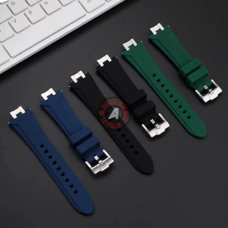 For MAURICE LACROIX AIKON Series AI6008 AI6007 AI6058 AI6038 AI1108 Dedicated Quick Release Rubber Strap Waterproof Watchband