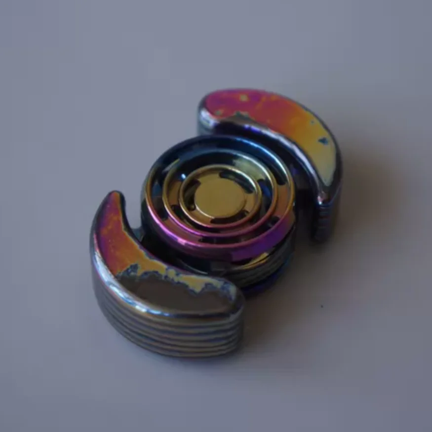 Used EDC Zircuti body+titanium button Stress Relief Toy Spinner Fingertip Gyroscope Decompression Toys