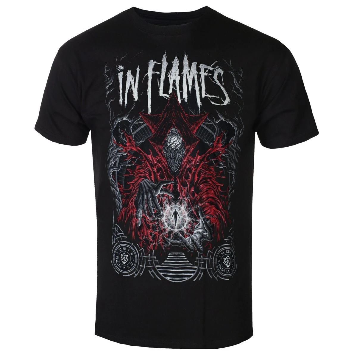 

In Flames B2B Foregone Masquerade Pattern Print Summer Luxury Brand Cotton Men's and Women's T-shirt Short Sleeve