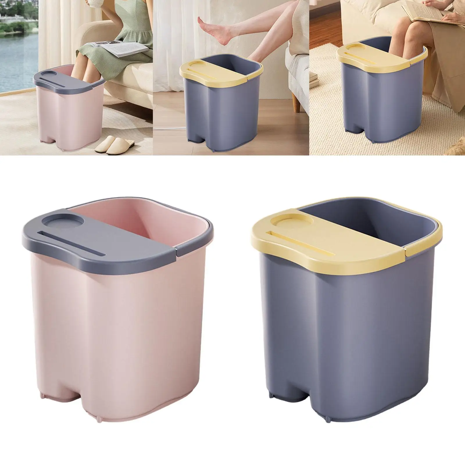 

Ванна для ног Глубокая легкая ванна для замачивания ног с массажными точками для общежития, релаксации, домашнего использования, педикюра для женщин и мужчин