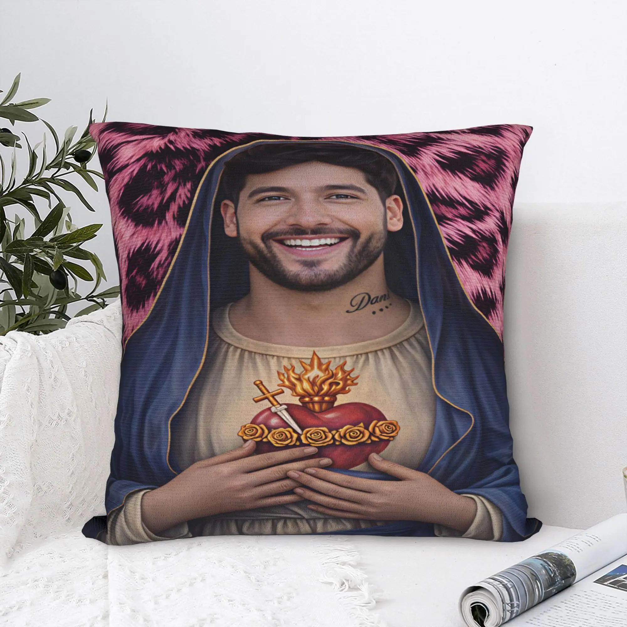Pillow Case C-Charly Flow Square  Pillow Cover For Office Car Home Decor Retro Trendy Pillowcases