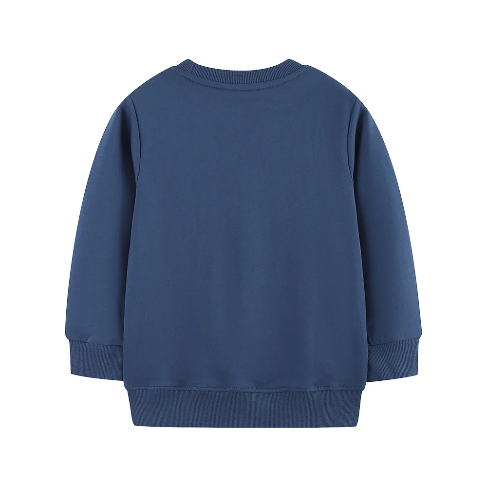 Jumping Meters Langarm-Sweatshirts für Kinder und Jungen, Kleinkindkleidung mit Kapuze und Tiermotiven für Herbst und Frühling, modische Kinderkleidung – Detail 3