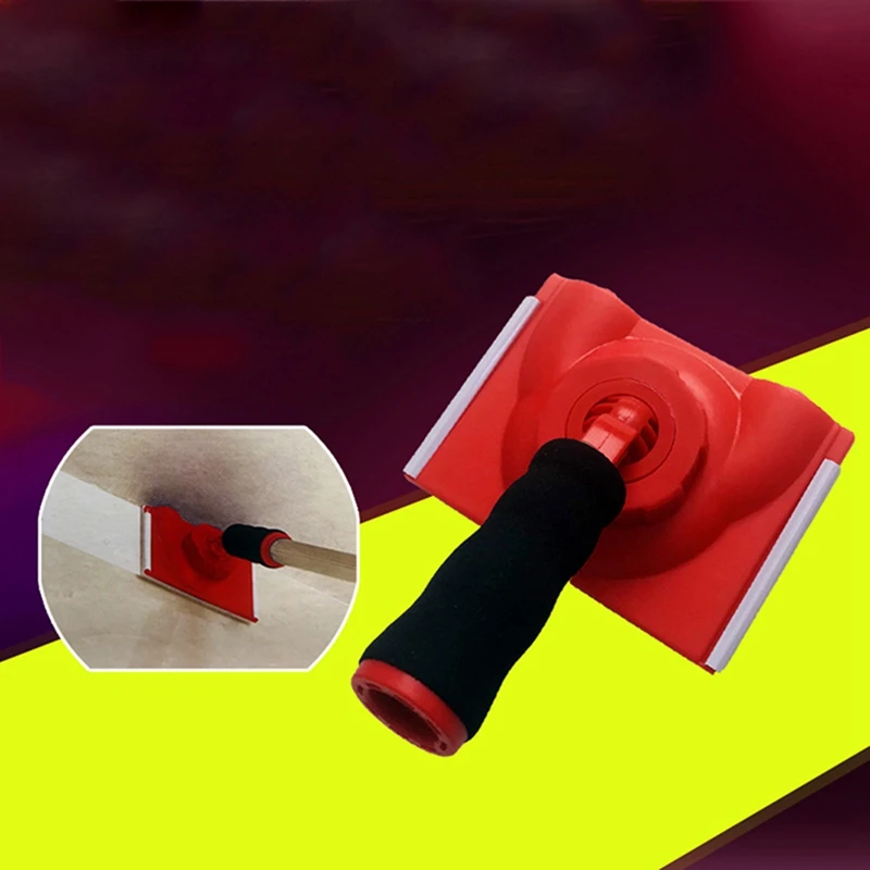 Trimming Brush Latex Paint Edger With Handle Flat Trimmer Trimmer Color Splitter Corner Brush With Two Sponge Replacement Pads