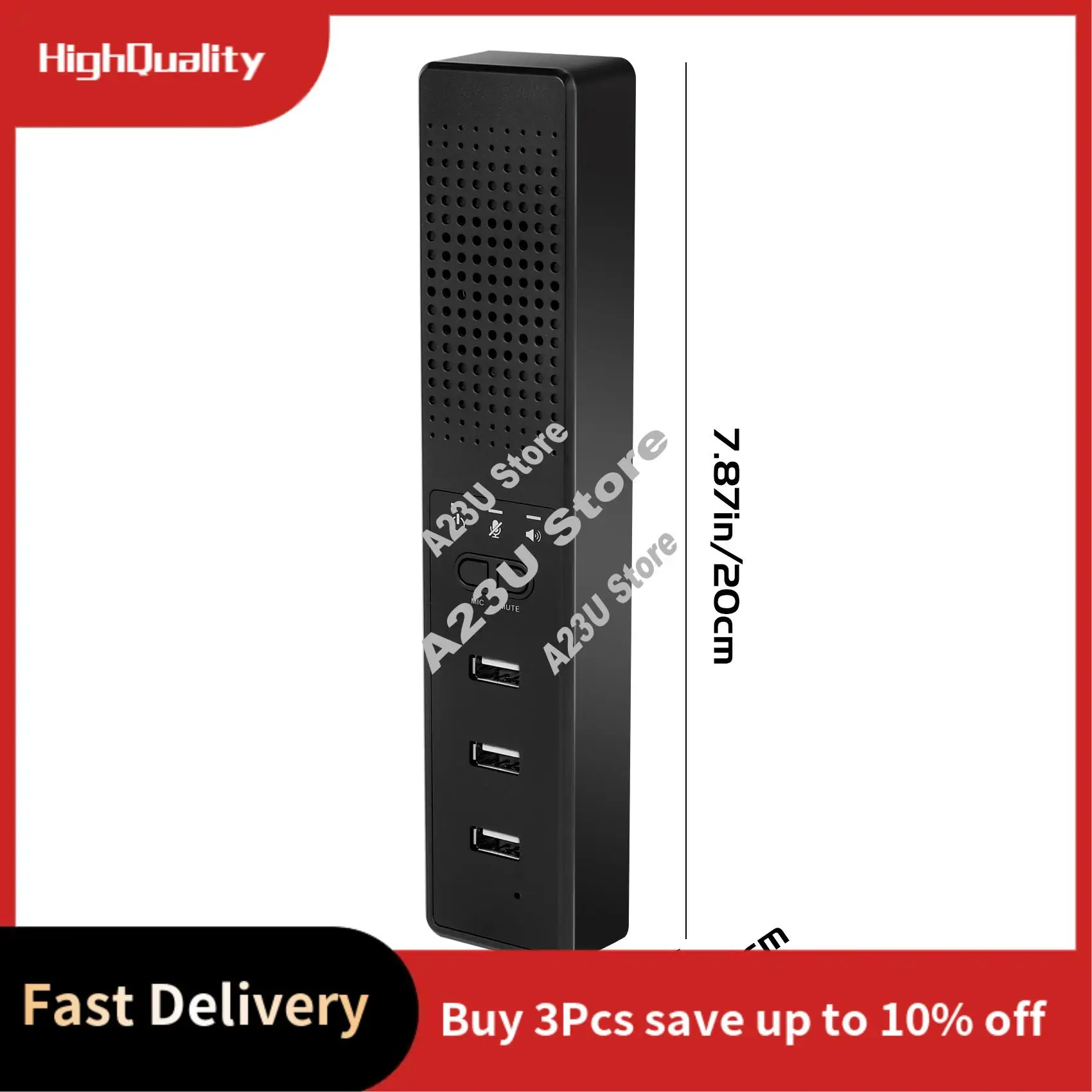 

Компьютерные колонки 3 в 1, микрофоном и концентраторами, USB-динамик для конференций, микрофон для ПК для видеоконференций-горячий