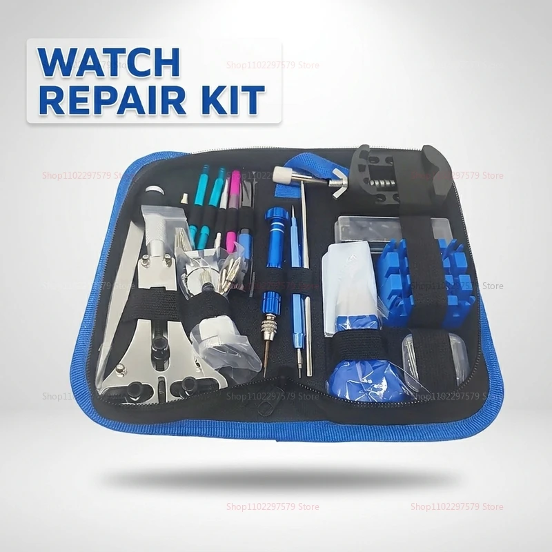 

212 Pcs Watch Repair Tool Set Kit Watch Strap Remover Case Back Cover Opener Fixing Kit Watch Battery Replacement Repair Tools