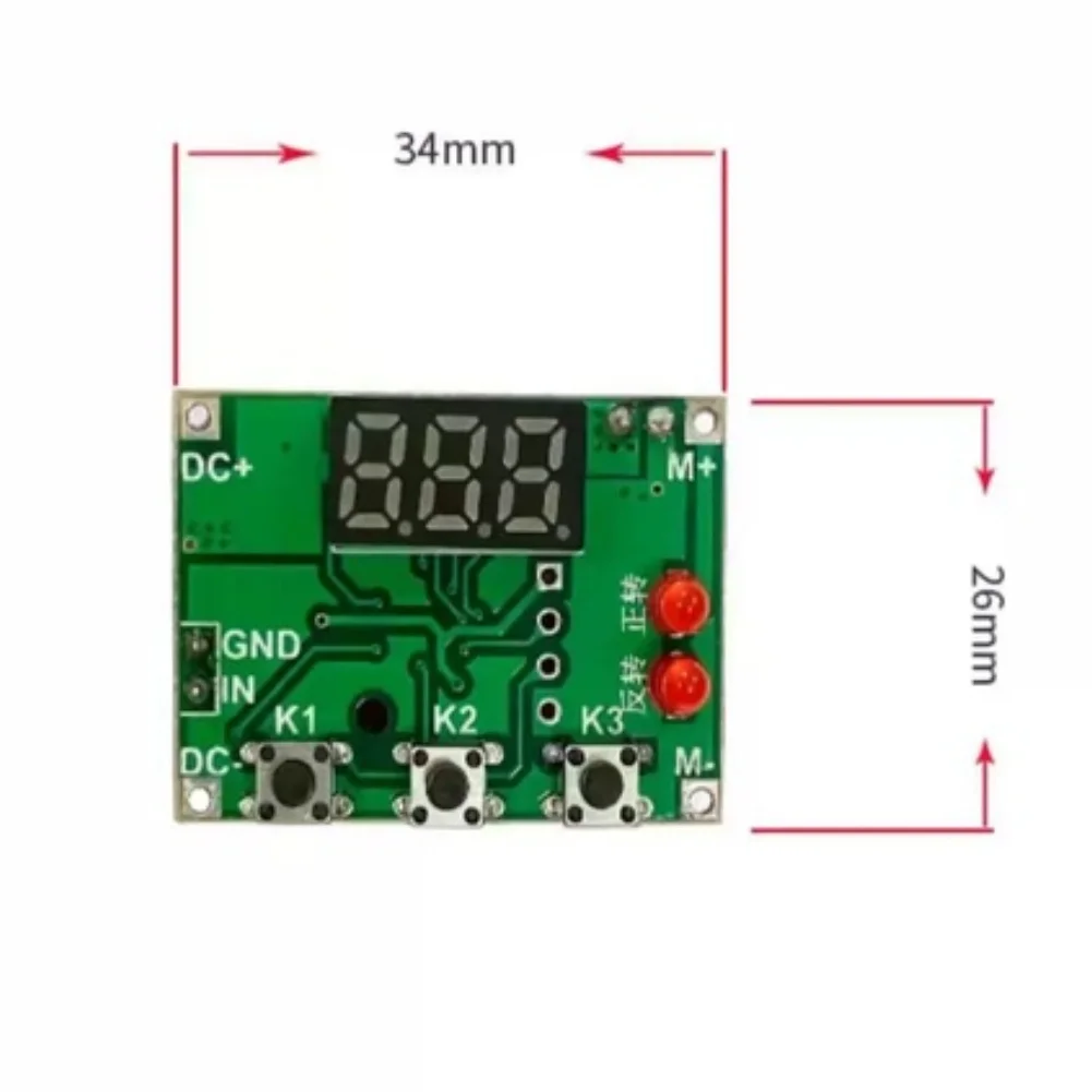 Small DC Motor Reversible Controller Timer Delay Module 0.1-99. For 9s Cycle Signal Trigger For Automation Embedded Project PCB