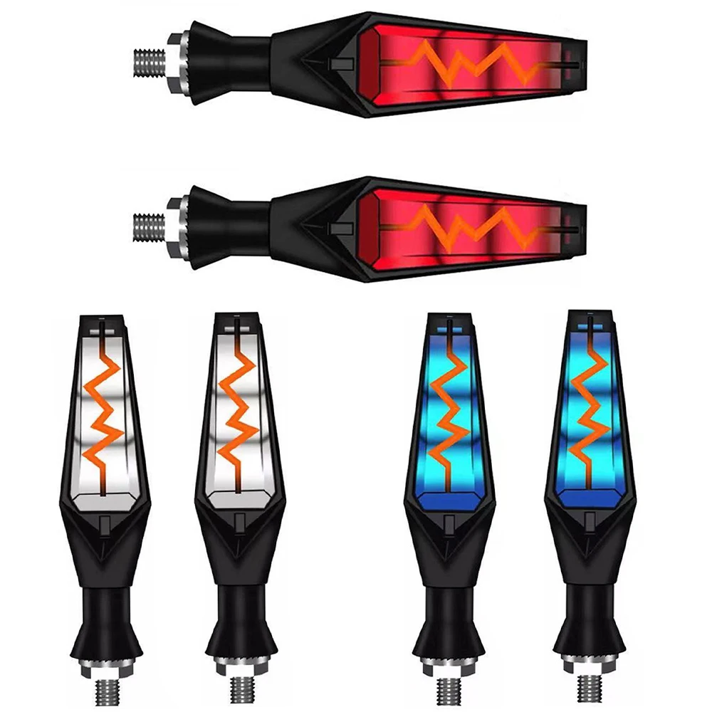 

2 шт., черные фонари поворота для мотоциклов, 4,3 * дюйма